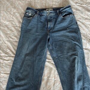 Abercrombie & Fitch Blue Straight Leg Pants